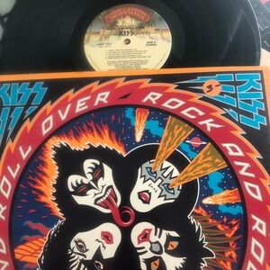 Kiss Rock and Roll Over Vinyl with Iconic Label 1977 Original